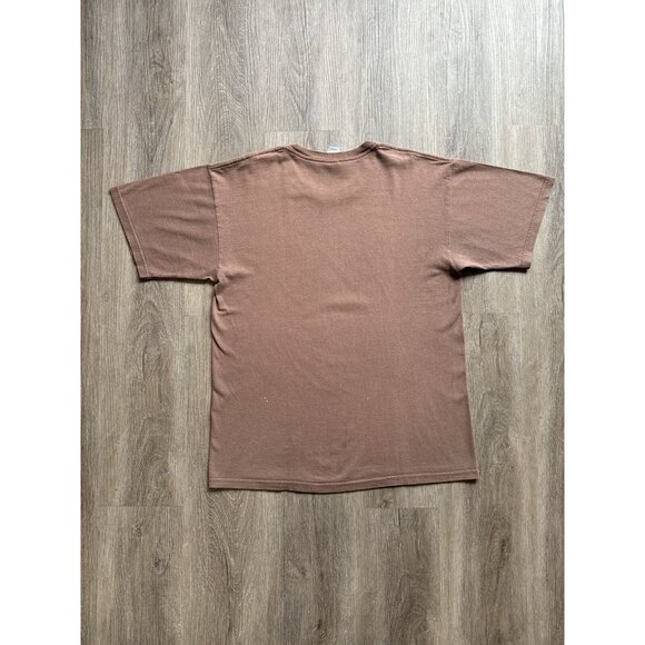 Vintage 90s Limp Bizkit Fred Durst Nu Metal Band Tee Rare Promo Brown Large - Picture 2 of 14